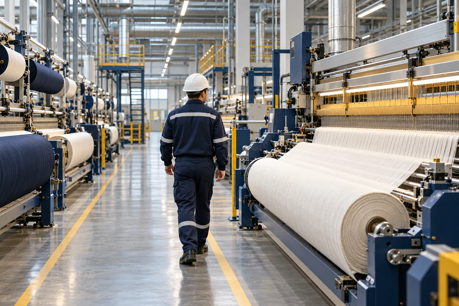 Illustrative textile manufacturing machinery